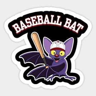 Baseball Bat.Funny baseball bat pun Sticker